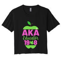 Cute Pretty Educators And Teacher Funny A.K.A Educator Student Crop Top