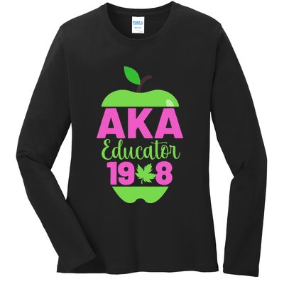 Cute Pretty Educators And Teacher Funny A.K.A Educator Student Ladies Long Sleeve Shirt