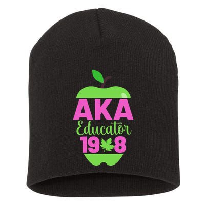 Cute Pretty Educators And Teacher Funny A.K.A Educator Student Short Acrylic Beanie