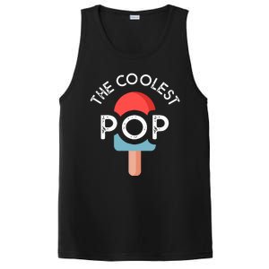 Coolest Pop Ever Ice Cream 4th Of July Men Dad Fathers Day Gift PosiCharge Competitor Tank