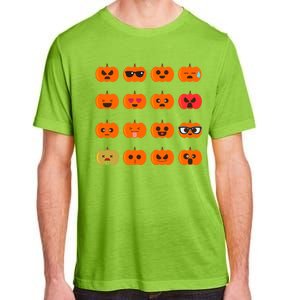 Cute Pumpkin Emoji Adult ChromaSoft Performance T-Shirt