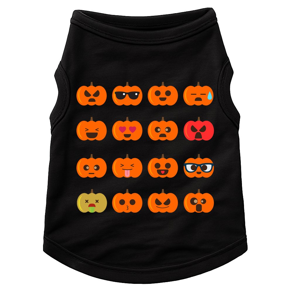 Cute Pumpkin Emoji Doggie Tank