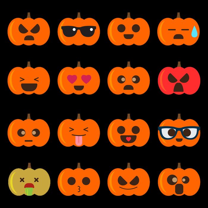 Cute Pumpkin Emoji Cooling Performance Crew T-Shirt