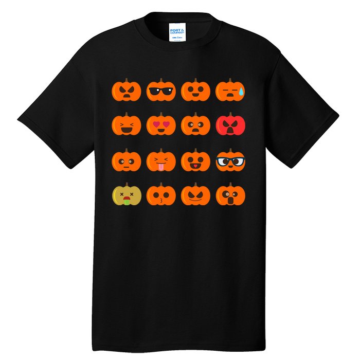 Cute Pumpkin Emoji Tall T-Shirt