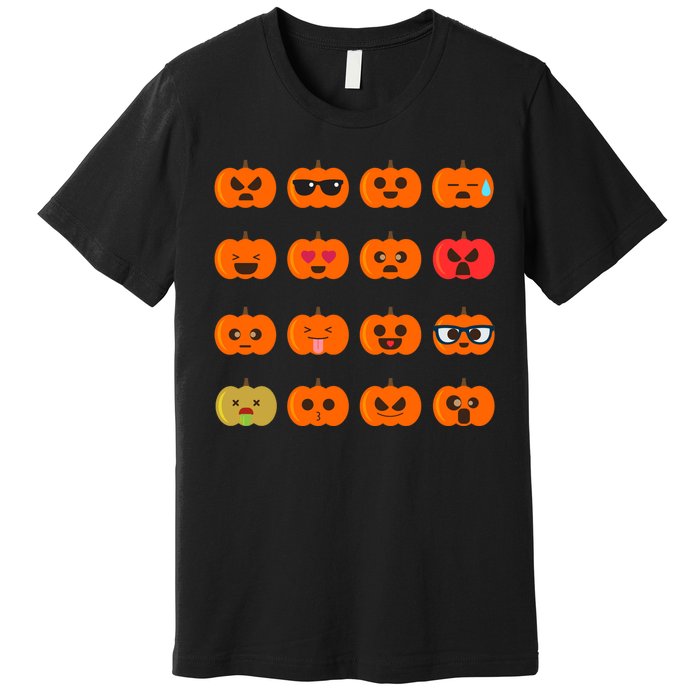 Cute Pumpkin Emoji Premium T-Shirt