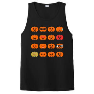 Cute Pumpkin Emoji PosiCharge Competitor Tank