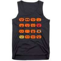 Cute Pumpkin Emoji Tank Top