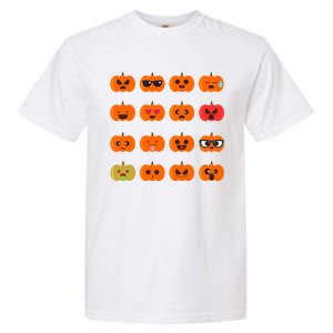 Cute Pumpkin Emoji Garment-Dyed Heavyweight T-Shirt