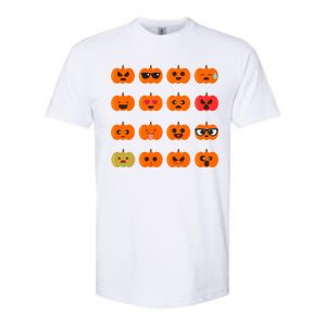 Cute Pumpkin Emoji Softstyle CVC T-Shirt