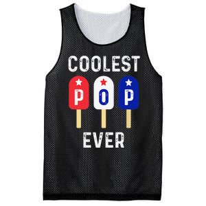 Coolest Pop Ever Popsicle Best Dad Ever Cool Fathers Day Mesh Reversible Basketball Jersey Tank