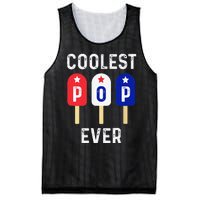 Coolest Pop Ever Popsicle Best Dad Ever Cool Fathers Day Mesh Reversible Basketball Jersey Tank