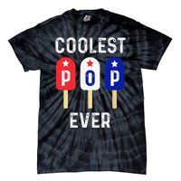 Coolest Pop Ever Popsicle Best Dad Ever Cool Fathers Day Tie-Dye T-Shirt