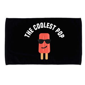 Coolest Pop Ever Popsicle Funny Retro Bomb Fathers Day Gift Microfiber Hand Towel