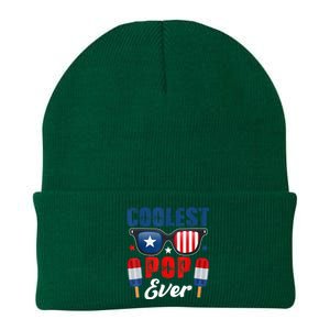 Coolest Pop Ever Popsicle Funny Retro Bomb Fathers Day Gift Knit Cap Winter Beanie