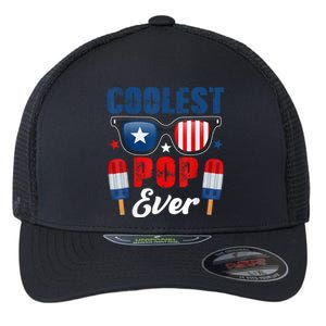 Coolest Pop Ever Popsicle Funny Retro Bomb Fathers Day Gift Flexfit Unipanel Trucker Cap