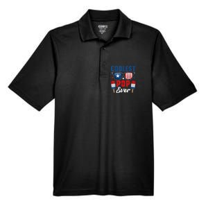 Coolest Pop Ever Popsicle Funny Retro Bomb Fathers Day Gift Men's Origin Performance Pique Polo