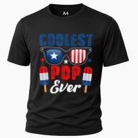 Coolest Pop Ever Popsicle Funny Retro Bomb Fathers Day Gift Cooling Performance Crew T-Shirt