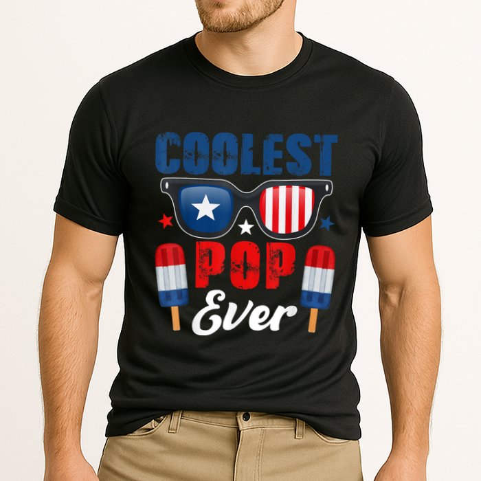 Coolest Pop Ever Popsicle Funny Retro Bomb Fathers Day Gift Cooling Performance Crew T-Shirt