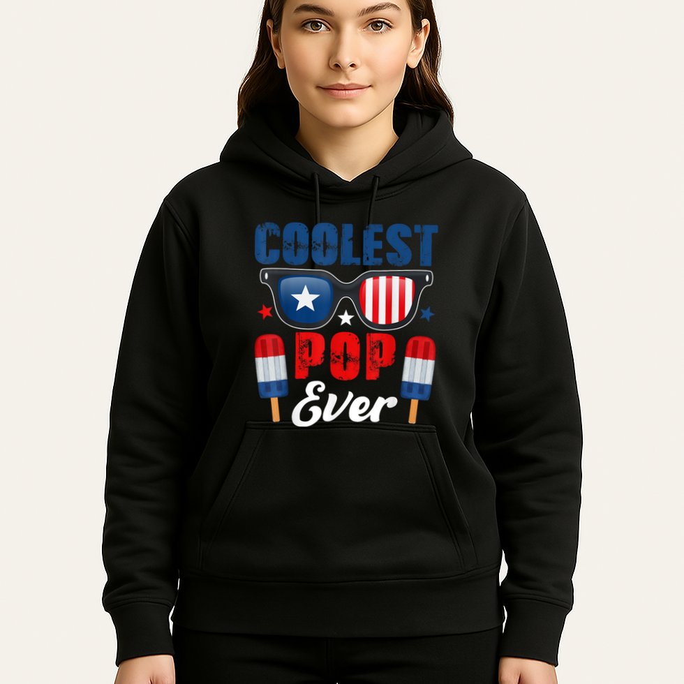 Coolest Pop Ever Popsicle Funny Retro Bomb Fathers Day Gift Hoodie