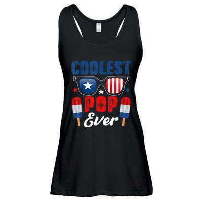 Coolest Pop Ever Popsicle Funny Retro Bomb Fathers Day Gift Ladies Essential Flowy Tank