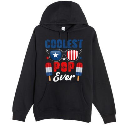 Coolest Pop Ever Popsicle Funny Retro Bomb Fathers Day Gift Premium Pullover Hoodie