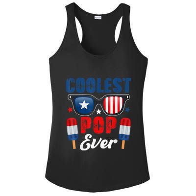 Coolest Pop Ever Popsicle Funny Retro Bomb Fathers Day Gift Ladies PosiCharge Competitor Racerback Tank