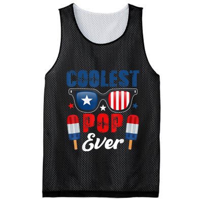 Coolest Pop Ever Popsicle Funny Retro Bomb Fathers Day Gift Mesh Reversible Basketball Jersey Tank