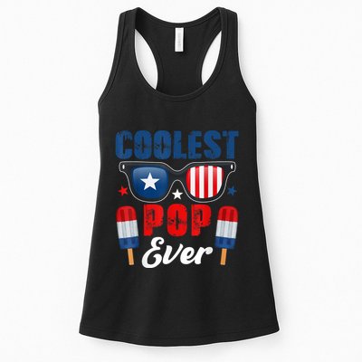 Coolest Pop Ever Popsicle Funny Retro Bomb Fathers Day Gift Womens Tank Top