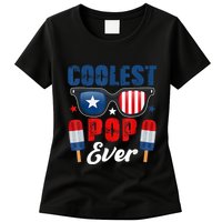 Coolest Pop Ever Popsicle Funny Retro Bomb Fathers Day Gift Womens T-Shirt