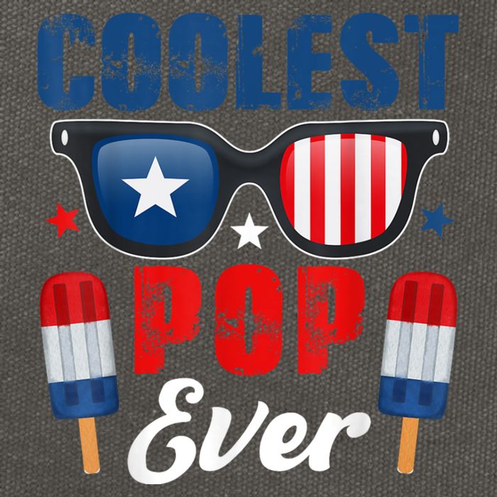 Coolest Pop Ever Popsicle Funny Retro Bomb Fathers Day Gift Cotton Canvas Backpack