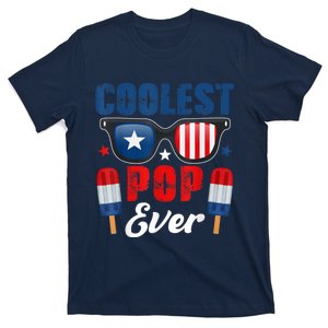 Coolest Pop Ever Popsicle Funny Retro Bomb Fathers Day Gift T-Shirt