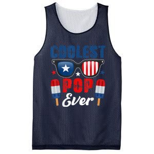 Coolest Pop Ever Popsicle Funny Retro Bomb Fathers Day Gift Mesh Reversible Basketball Jersey Tank