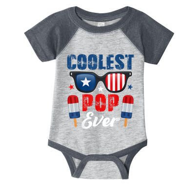 Coolest Pop Ever Popsicle Funny Retro Bomb Fathers Day Gift Infant Baby Jersey Bodysuit
