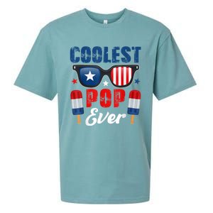 Coolest Pop Ever Popsicle Funny Retro Bomb Fathers Day Gift Sueded Cloud Jersey T-Shirt