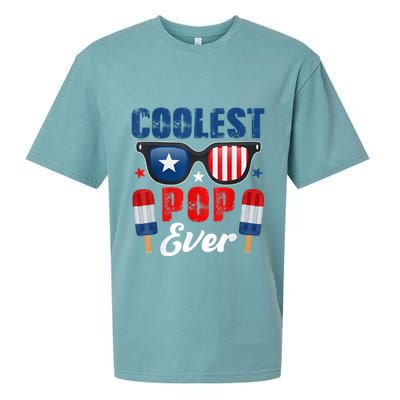 Coolest Pop Ever Popsicle Funny Retro Bomb Fathers Day Gift Sueded Cloud Jersey T-Shirt