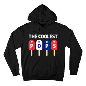 Coolest Pop Ever Popsicle Funny Retro Bomb Fathers Day Gift Hoodie