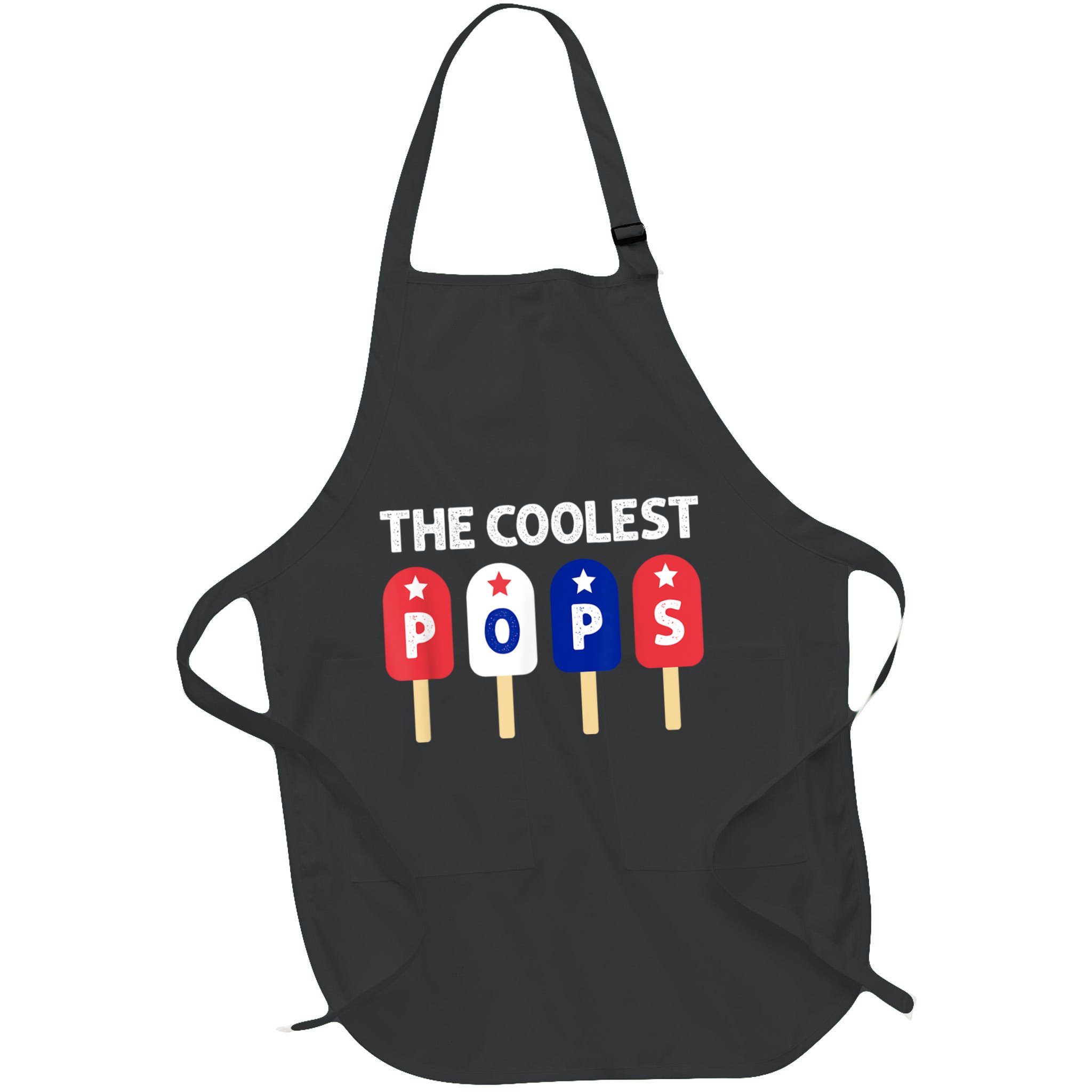 Coolest Pop Ever Popsicle Funny Retro Bomb Fathers Day Gift Apron