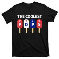 Coolest Pop Ever Popsicle Funny Retro Bomb Fathers Day Gift T-Shirt