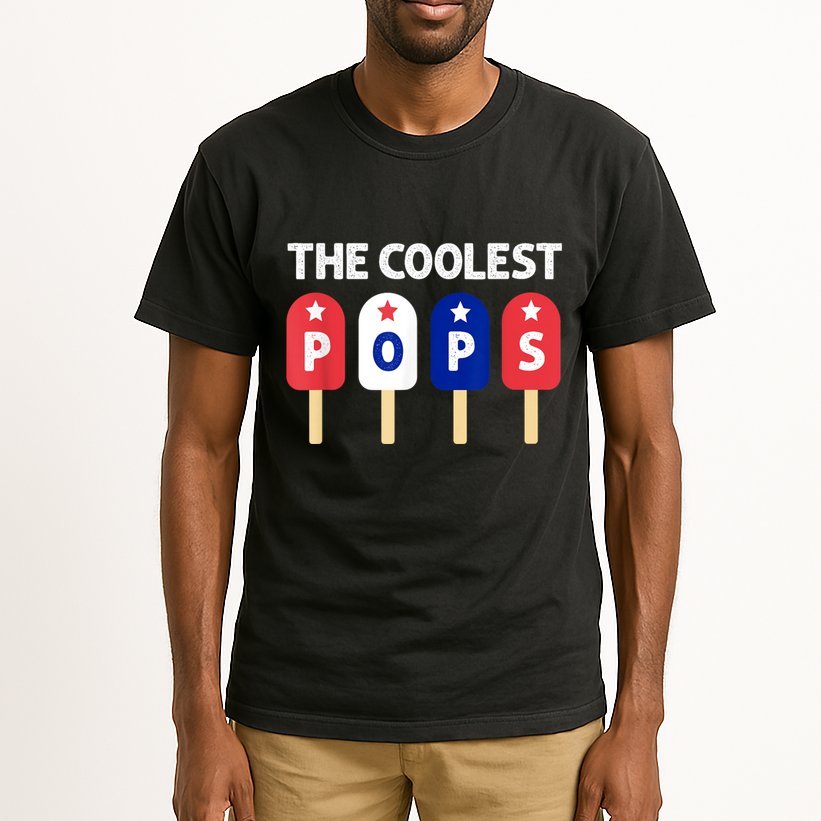 Coolest Pop Ever Popsicle Funny Retro Bomb Fathers Day Gift Tall T-Shirt