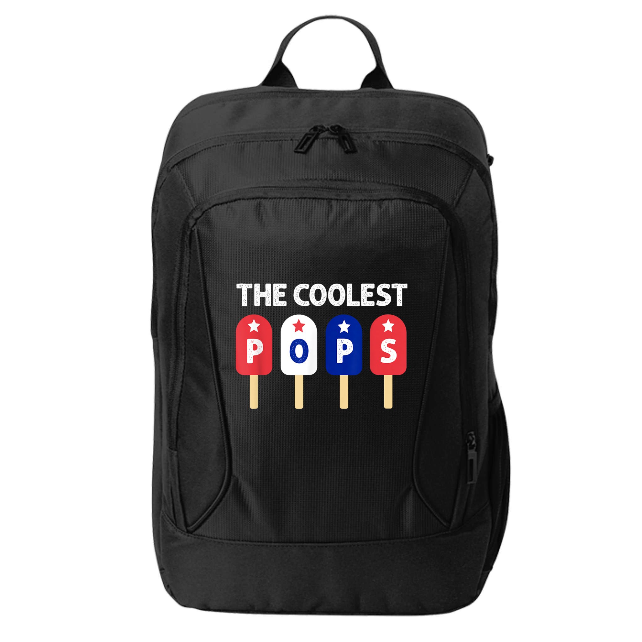 Coolest Pop Ever Popsicle Funny Retro Bomb Fathers Day Gift City Backpack