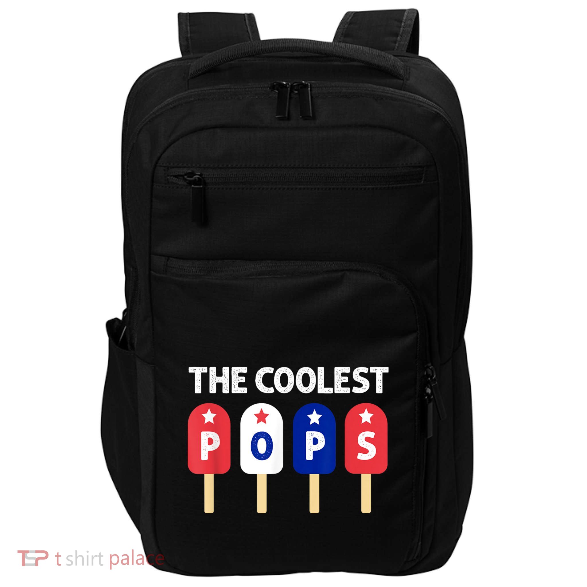 Coolest Pop Ever Popsicle Funny Retro Bomb Fathers Day Gift Impact Tech Backpack