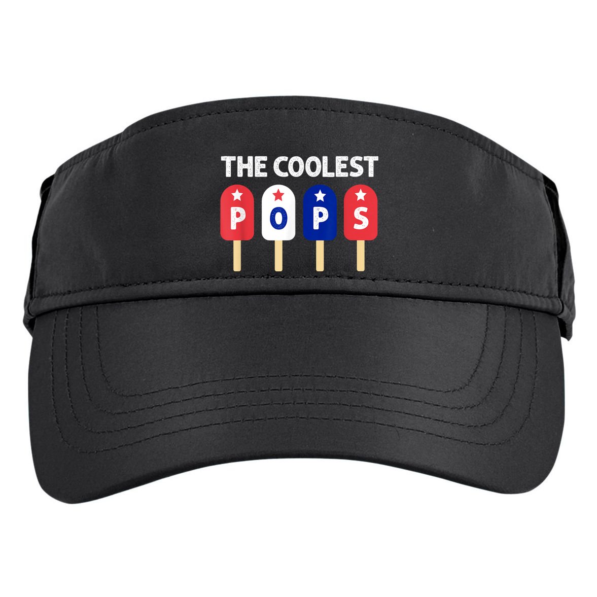 Coolest Pop Ever Popsicle Funny Retro Bomb Fathers Day Gift Adult Drive Performance Visor
