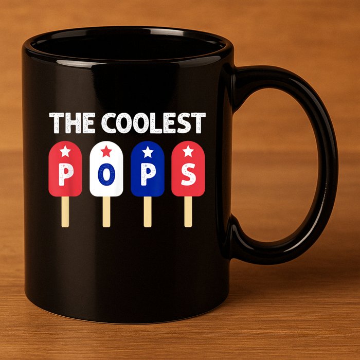 Coolest Pop Ever Popsicle Funny Retro Bomb Fathers Day Gift 11oz C Handle Ceramic Mug