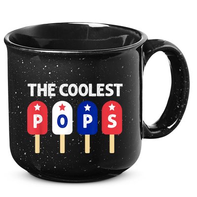 Coolest Pop Ever Popsicle Funny Retro Bomb Fathers Day Gift 15oz Campfire Ceramic Mug