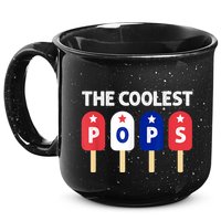 Coolest Pop Ever Popsicle Funny Retro Bomb Fathers Day Gift 15oz Campfire Ceramic Mug