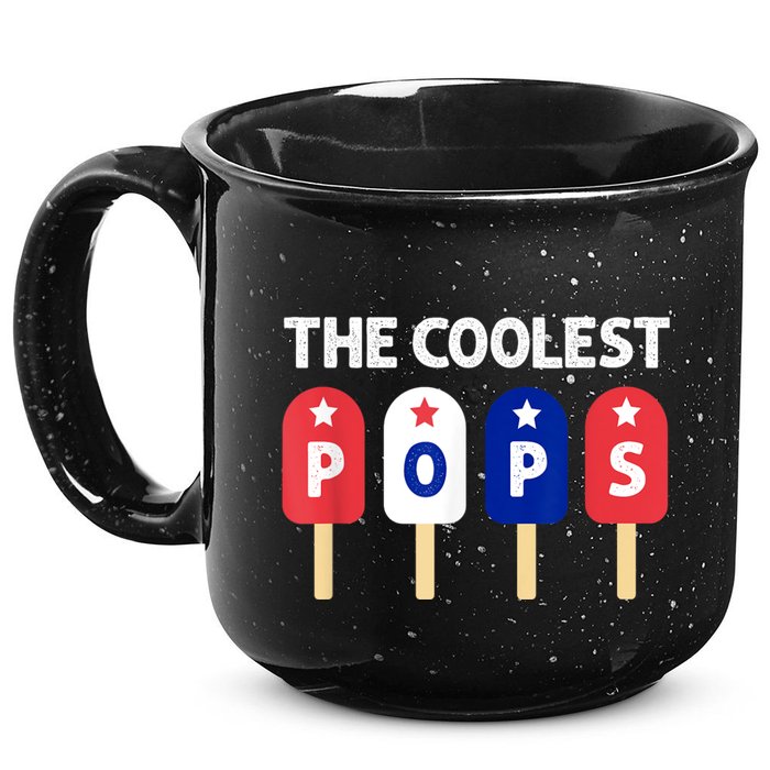 Coolest Pop Ever Popsicle Funny Retro Bomb Fathers Day Gift 15oz Campfire Ceramic Mug