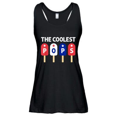 Coolest Pop Ever Popsicle Funny Retro Bomb Fathers Day Gift Ladies Essential Flowy Tank