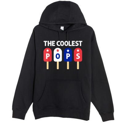 Coolest Pop Ever Popsicle Funny Retro Bomb Fathers Day Gift Premium Pullover Hoodie