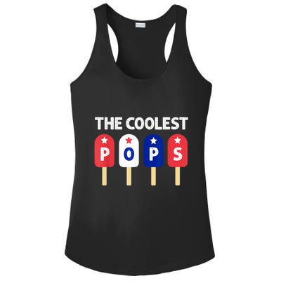 Coolest Pop Ever Popsicle Funny Retro Bomb Fathers Day Gift Ladies PosiCharge Competitor Racerback Tank