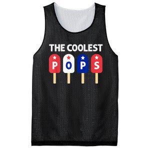 Coolest Pop Ever Popsicle Funny Retro Bomb Fathers Day Gift Mesh Reversible Basketball Jersey Tank